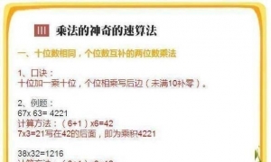 “加减乘除”万能计算法