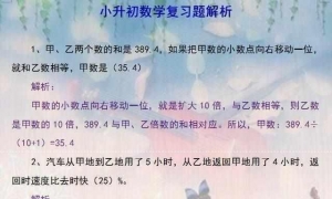 小学数学无非就这么一些题目，掌握每次都能考满分！