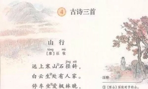 4.古诗三首《山行》《赠刘景文》《夜书所见》