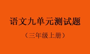 9.语文九单元测试题