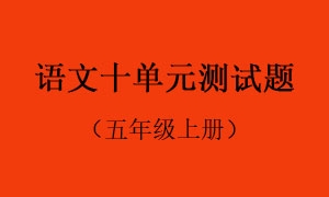 10.语文十单元测试题