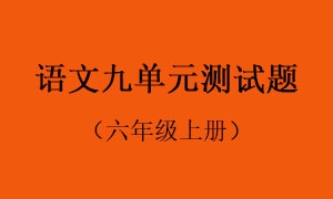 9.语文九单元测试题