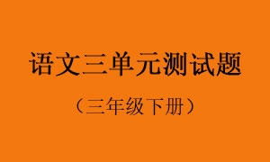 3.语文三单元测试题