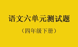 6.语文六单元测试题