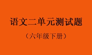 2.语文二单元测试题