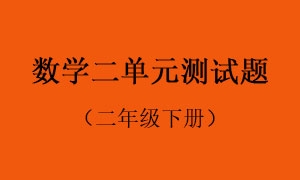 2.数学二单元测试题
