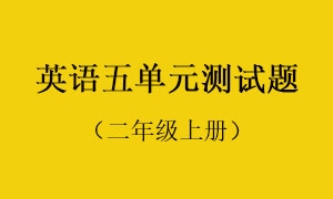 5.英语五单元测试题