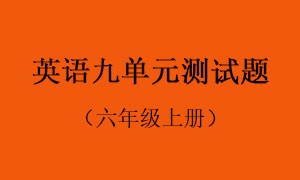 9.英语九单元测试题