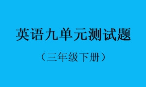 9.英语九单元测试题