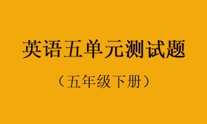 5.英语五单元测试题