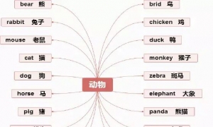 40张思维导图涵盖了小学6年的英语单词