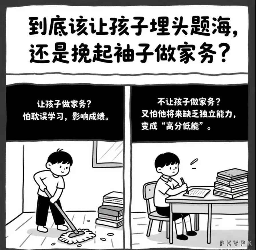 从小做家务 vs 只专注学习：成年后的收入差距