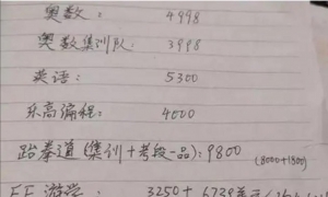 一位妈妈晒出暑期账单，直呼:月薪5W撑不起孩子一个暑假